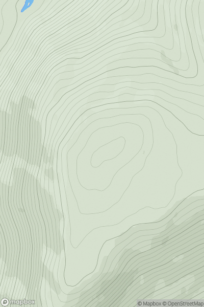 Thumbnail image for Torr a' Challtuinn showing contour plot for surrounding peak