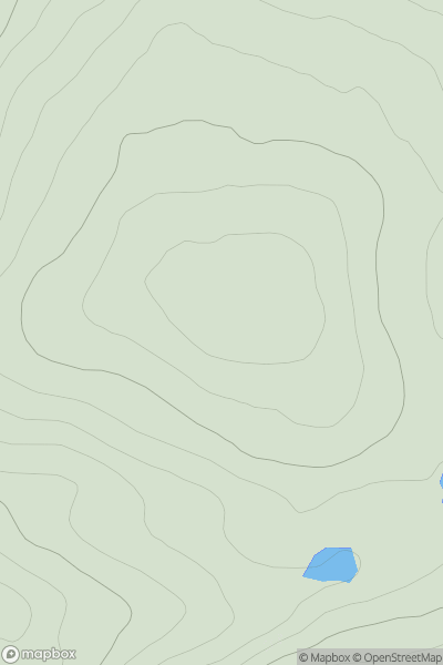 Thumbnail image for Carn Ghiubhais showing contour plot for surrounding peak