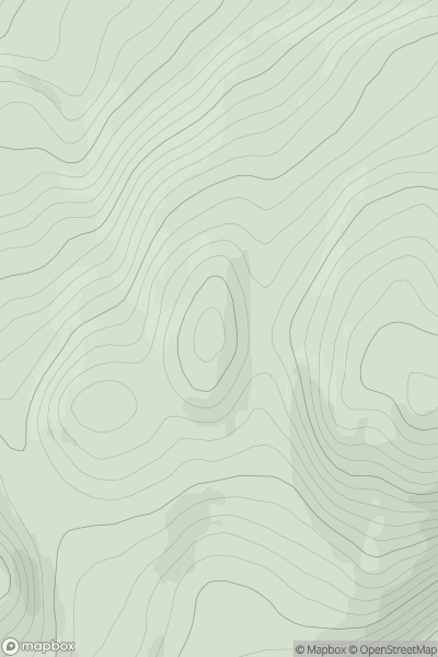 Thumbnail image for Tom Bailgeann West Top showing contour plot for surrounding peak