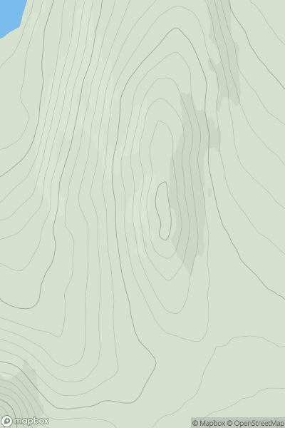 Thumbnail image for Carn Loch na Leitir showing contour plot for surrounding peak