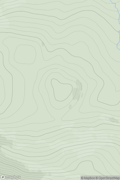 Thumbnail image for Carn Gairbhthinn showing contour plot for surrounding peak