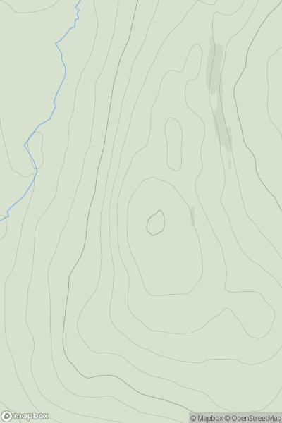 Thumbnail image for Creag Coille na Maoile showing contour plot for surrounding peak
