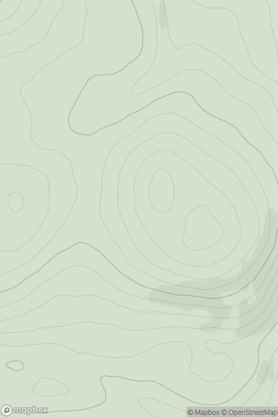 Thumbnail image for Tom a' Thomaidh Mor showing contour plot for surrounding peak