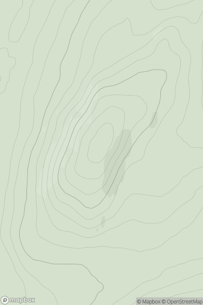 Thumbnail image for Cairn Ardachy showing contour plot for surrounding peak