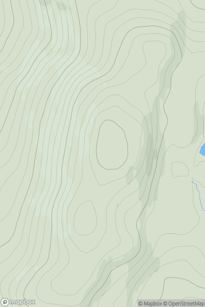 Thumbnail image for Carn Loch na Gobhlaig showing contour plot for surrounding peak