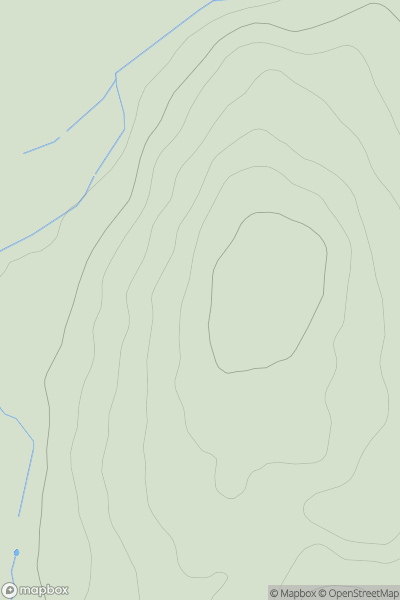 Thumbnail image for Shillochan Hill showing contour plot for surrounding peak