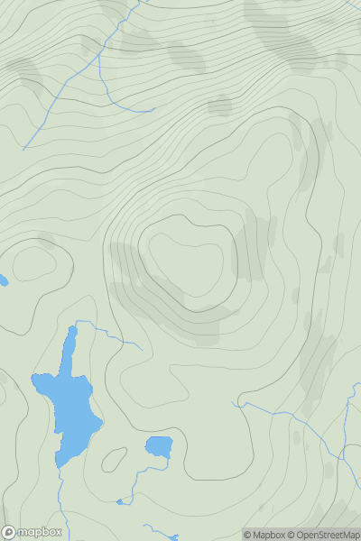 Thumbnail image for Carn Bad a' Chreamha showing contour plot for surrounding peak