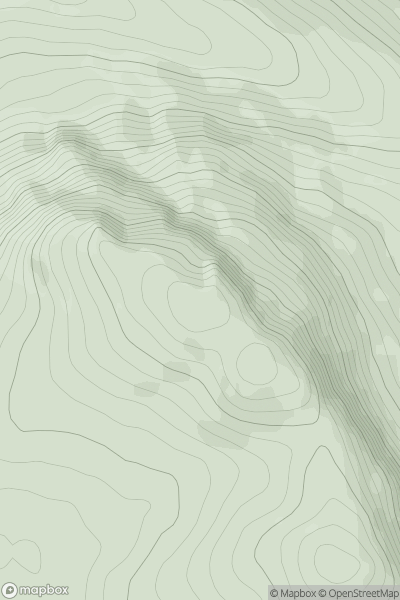Thumbnail image for Meall nan Gabhar (old GR) showing contour plot for surrounding peak