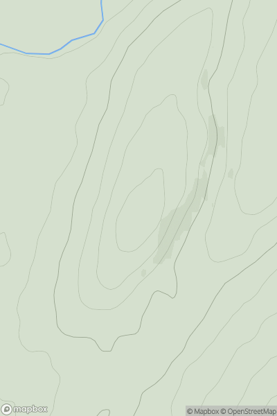 Thumbnail image for Skye of Curr showing contour plot for surrounding peak