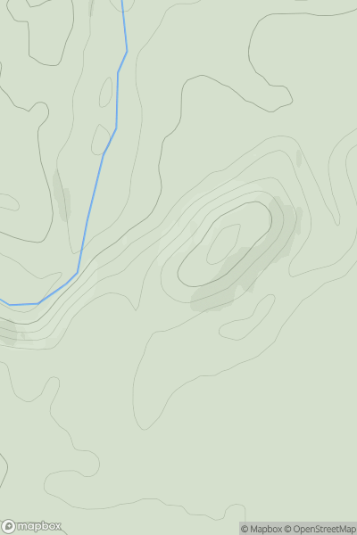 Thumbnail image for Doune showing contour plot for surrounding peak