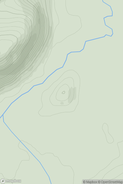 Thumbnail image for Creagan an Tuirc showing contour plot for surrounding peak