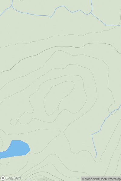 Thumbnail image for Carn Bhreabaig showing contour plot for surrounding peak