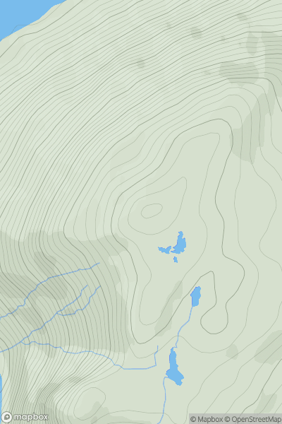 Thumbnail image for Meall Sguman showing contour plot for surrounding peak