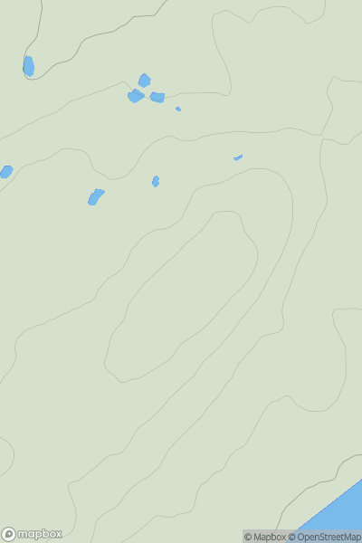 Thumbnail image for Tom a' Mhoid showing contour plot for surrounding peak