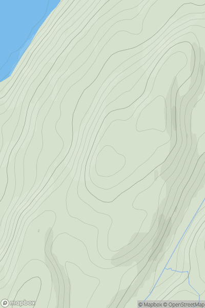 Thumbnail image for Spital of Boleskine showing contour plot for surrounding peak