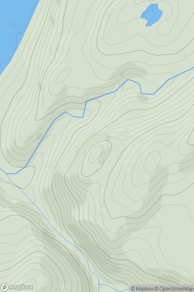 Thumbnail image for Dun Dearduil showing contour plot for surrounding peak