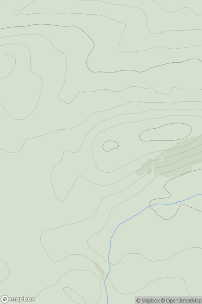 Thumbnail image for Dun Evan showing contour plot for surrounding peak