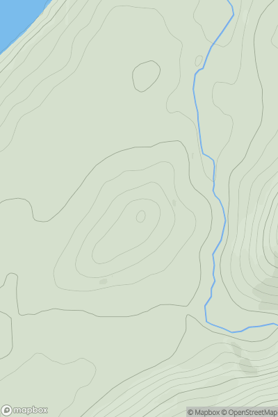 Thumbnail image for Carn a' Ghrianain showing contour plot for surrounding peak