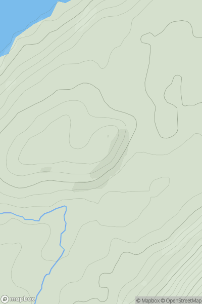 Thumbnail image for Druim Liath showing contour plot for surrounding peak