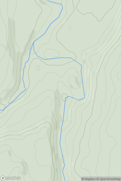 Thumbnail image for Doune of Relugas showing contour plot for surrounding peak