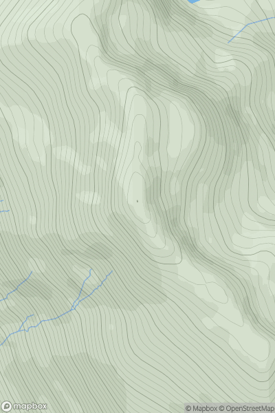 Thumbnail image for A' Chraileag (A' Chralaig) showing contour plot for surrounding peak