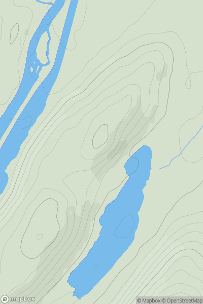 Thumbnail image for Torr a' Choiltreich showing contour plot for surrounding peak