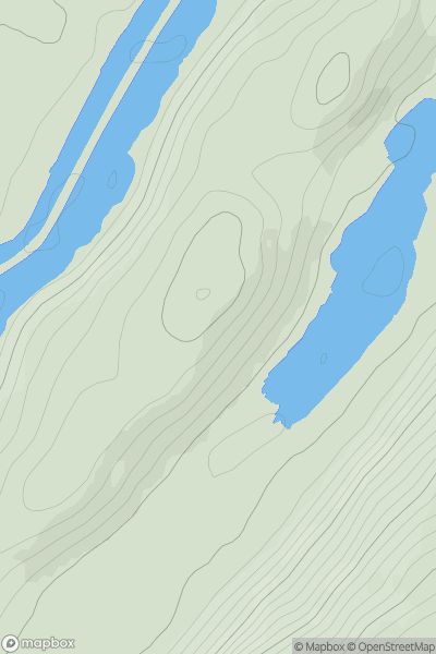 Thumbnail image for Creagan a' Chip showing contour plot for surrounding peak