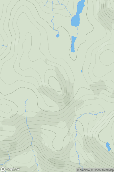 Thumbnail image for Meall Garbh nan Gobhar showing contour plot for surrounding peak