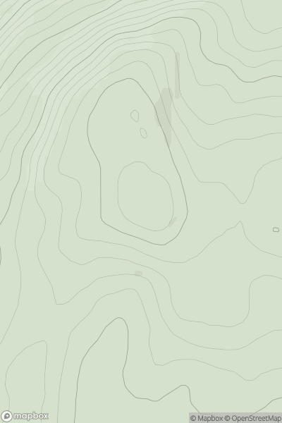 Thumbnail image for Sron na Muic West Top showing contour plot for surrounding peak