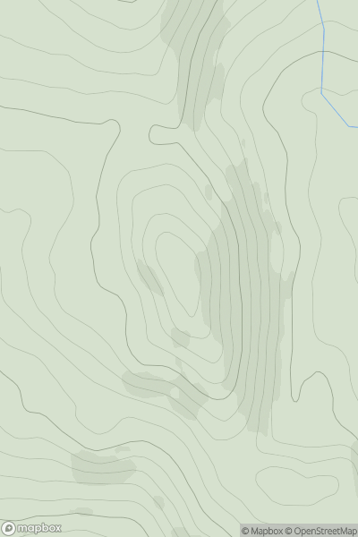 Thumbnail image for Meall nam Fairneag showing contour plot for surrounding peak