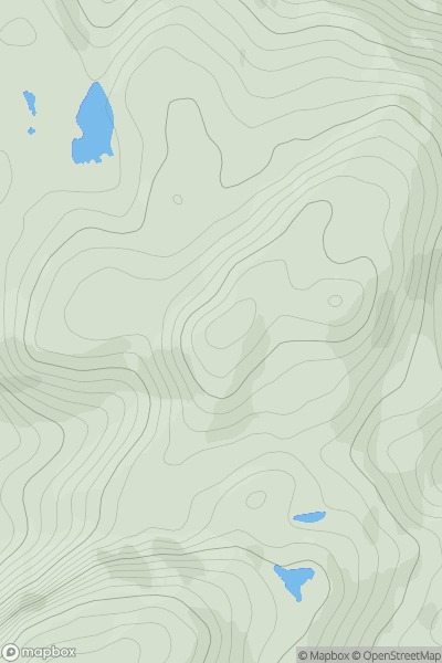 Thumbnail image for Cruach Thoraraidh showing contour plot for surrounding peak