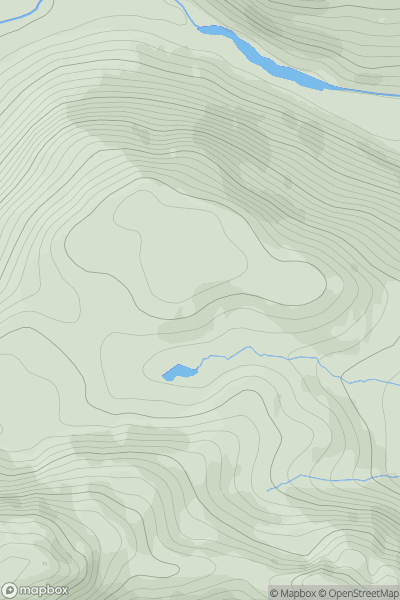 Thumbnail image for Meall Gleann Dubh Lochain showing contour plot for surrounding peak