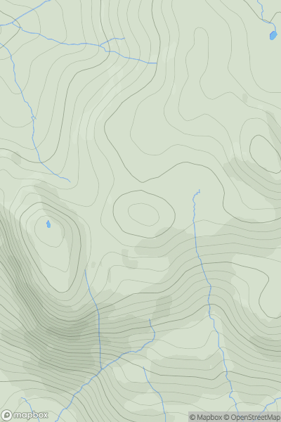 Thumbnail image for Meall Garbh nan Gobhar West Top showing contour plot for surrounding peak
