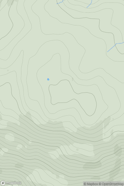Thumbnail image for A' Mhuc showing contour plot for surrounding peak
