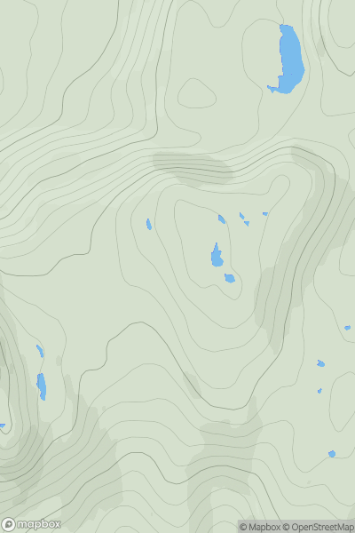 Thumbnail image for Maol Mor Glac nan Cnamh showing contour plot for surrounding peak