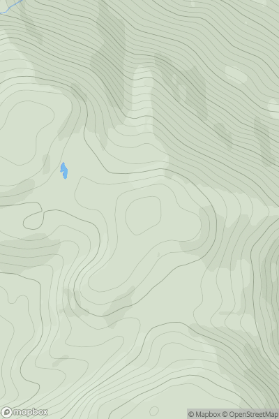 Thumbnail image for Druim Sgurr nan Cabar showing contour plot for surrounding peak