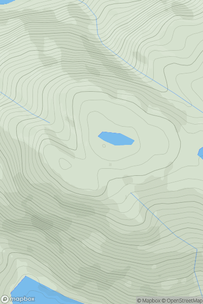 Thumbnail image for Cnoc a' Bhac Fhalaichte showing contour plot for surrounding peak