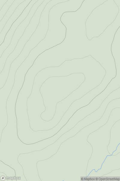 Thumbnail image for Druim na Luibhe Duibhe showing contour plot for surrounding peak