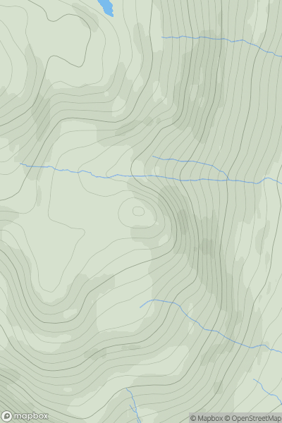 Thumbnail image for Beinn Bhreac SE Top showing contour plot for surrounding peak