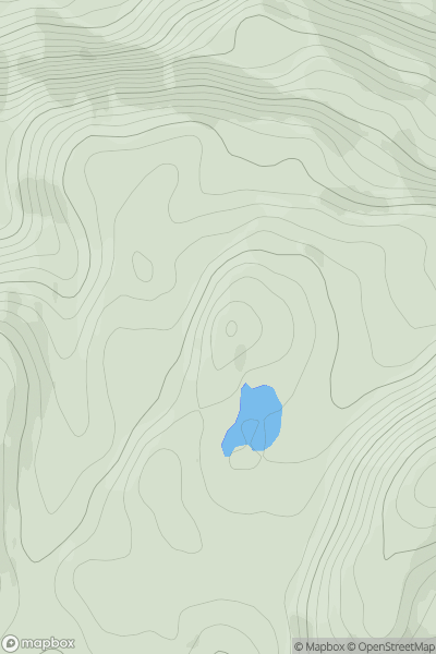 Thumbnail image for Cruach Lochan a' Ghriasaiche showing contour plot for surrounding peak