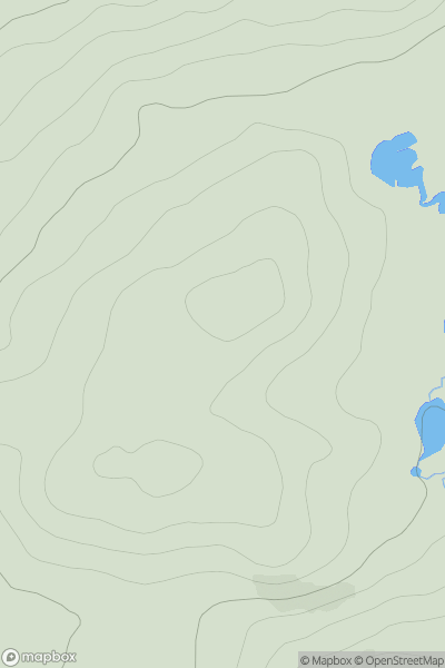 Thumbnail image for Cnocan Dubh showing contour plot for surrounding peak