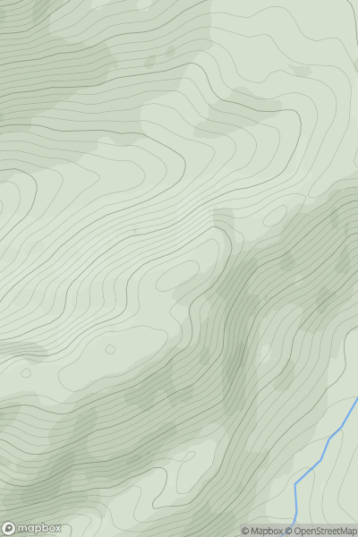Thumbnail image for Glac nan Gamhna showing contour plot for surrounding peak
