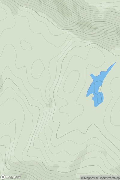 Thumbnail image for Toraraidh Beag showing contour plot for surrounding peak