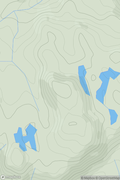 Thumbnail image for Cruachan Dhugaill showing contour plot for surrounding peak