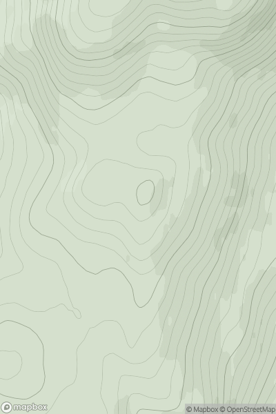 Thumbnail image for Stob Lochan Lourie showing contour plot for surrounding peak