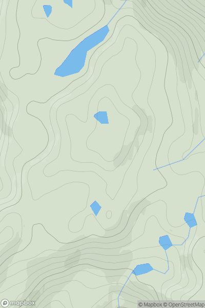 Thumbnail image for Innis Riabhach showing contour plot for surrounding peak