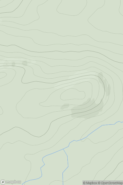 Thumbnail image for Cnoc Coille Dhubh showing contour plot for surrounding peak