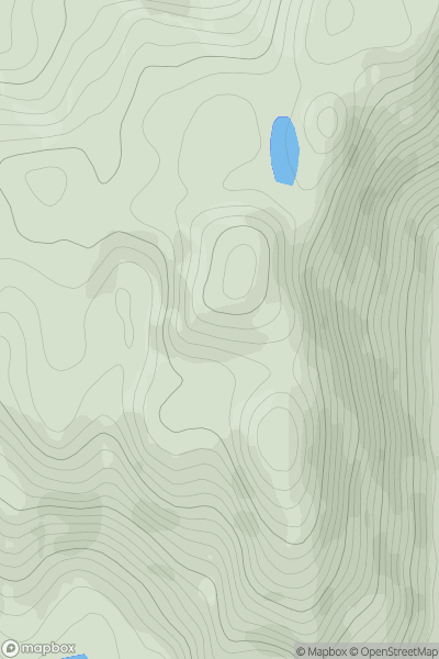 Thumbnail image for Cruach an Aonaich showing contour plot for surrounding peak
