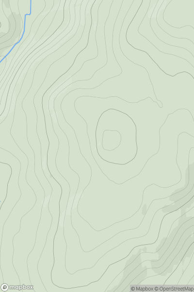 Thumbnail image for Druim na Saille showing contour plot for surrounding peak