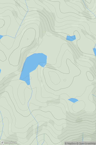 Thumbnail image for Cruach Loch a' Bhragaid showing contour plot for surrounding peak
